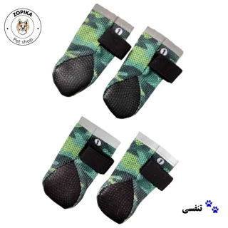 پشت پاپوش تنفسی سگ تادو طرح گرین با کفی مقاوم و تهویه مناسب